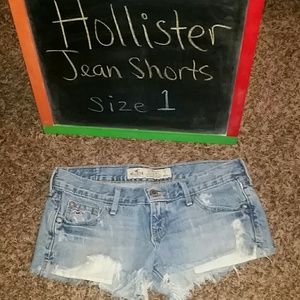 Hollister light wash Jean shorts